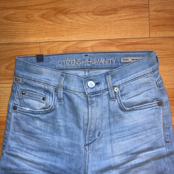 citizens of humanity light wash rocket high rise - Picture 3 of 7